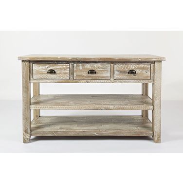 Artisan'S Craft 50 Inch Sofa Table In Washed Grey