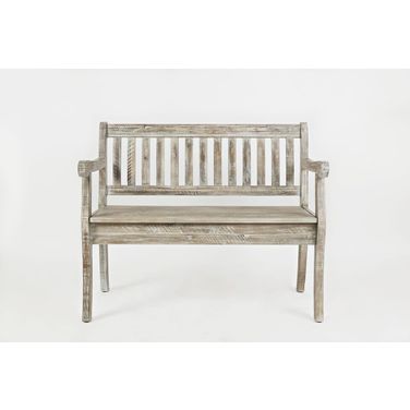 Artisan'S Craft 42 Inch Storage Bench In Washed Grey
