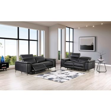 Ascona Living Room Set In Black