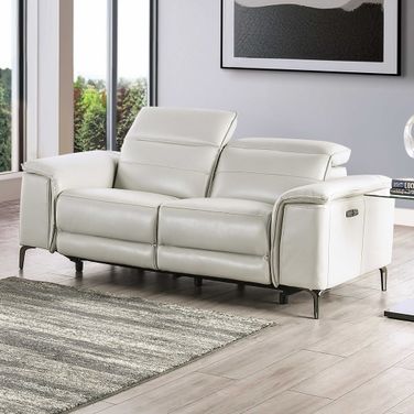 Ascona Power Loveseat In Light Taupe