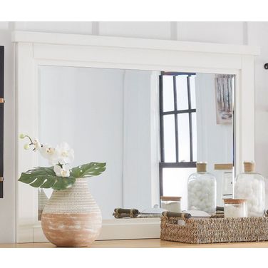 Ashbryn Bedroom Mirror In White/Natural