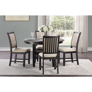 Asher Brown And Black Dining Room Set