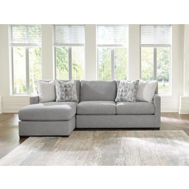 Ashford Isle 2-Piece Sectional with LAF Chaise In Pewter