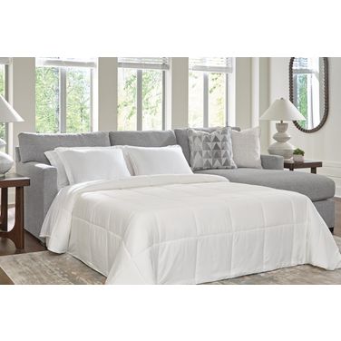 Ashford Isle 2-Piece Sleeper Sectional with RAF Chaise In Pewter