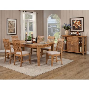 Aspen Natural Extendable Dining Room Set