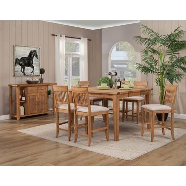 Aspen Natural Extendable Pub Set
