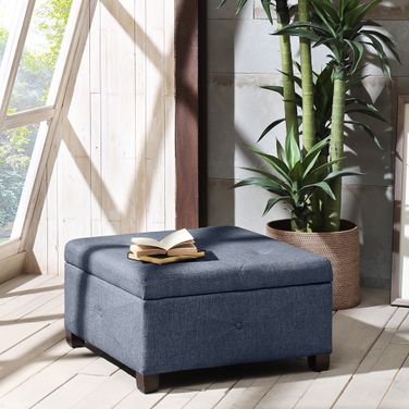 Aspen Ottoman In Blue