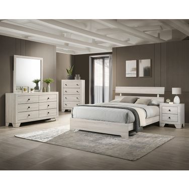 Atticus Platform Bedroom Set In White