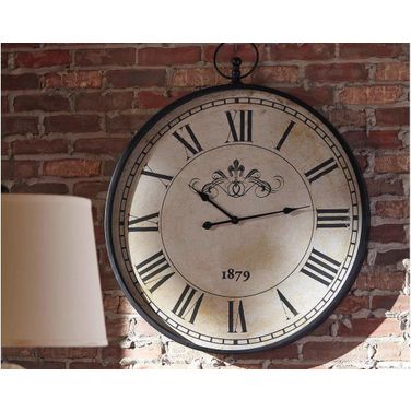 Augustina Antique Black Wall Clock