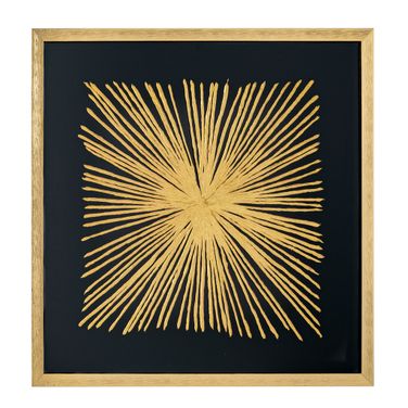 Aurous Flare Shadow Box In Gold and Black