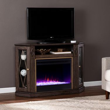 Austindale Color Changing Fireplace With Media Storage