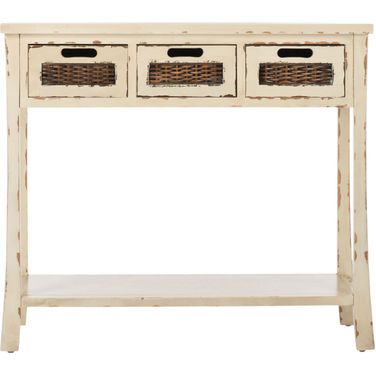 Autumn Vintage Cream 3-Drawer Console