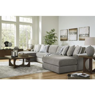 Avaliyah 4-Piece Double Chaise Sectional In Ash
