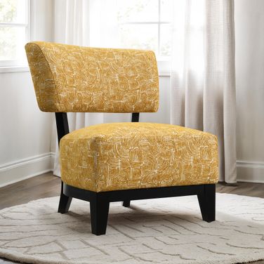 Aveni Accent Chair In Yellow