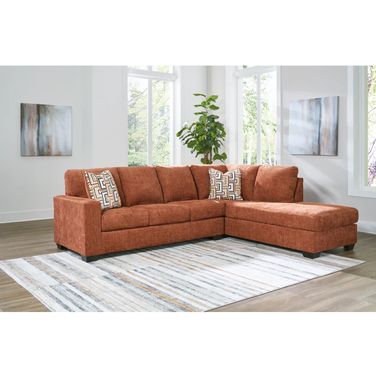 Aviemore 2-Piece Sectional with Chaise In Spice