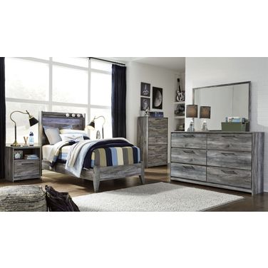 Baystorm Blue Youth Panel Bedroom Set