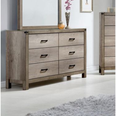 Crown Mark Furniture Matteo Dresser in Melamine