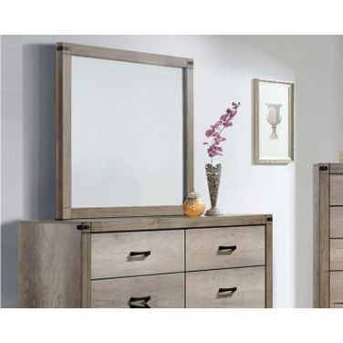 Crown Mark Furniture Matteo Dresser Mirror in Melamine