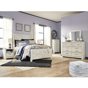 Bellaby Whitewash Panel Bedroom Set