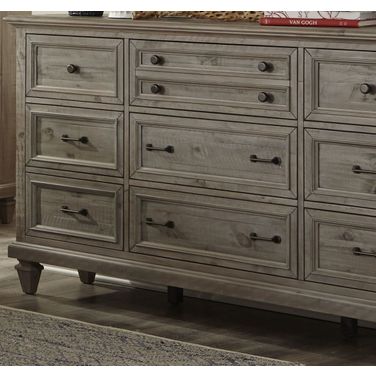 Lancaster Dove Tail Grey 9 Drawer Dresser