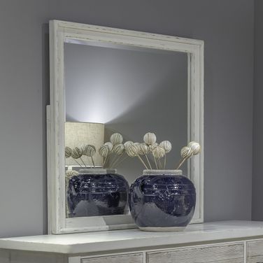 Backroads Landscape Mirror In Weathered White