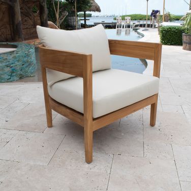 Bali Teak Lounge Chair In Natural