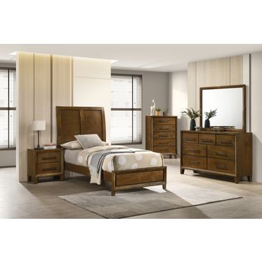 Ballard Youth Sleigh Bedroom Set In Brown