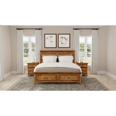 Bandalier Storage Bedroom Set In Russet