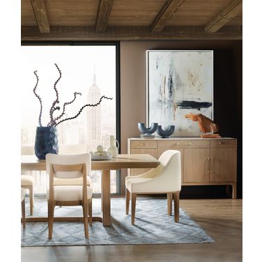 Banyon Bay Rectangle Dining Room Set with Two 20-inch Leaves In Light Wood