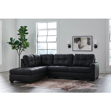 Barlin Mills 2 Piece Sectional with Chaise In Carbon