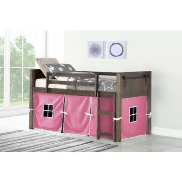 Barn Door Low Loft Brushed Shadow W-Pink Tent Kit