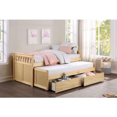 Bartly Natural Pine Youth Storage Bedroom Set