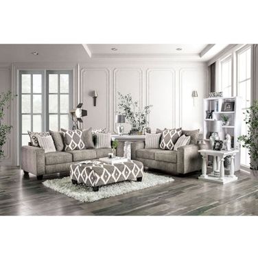 Basie Living Room Set In Grey