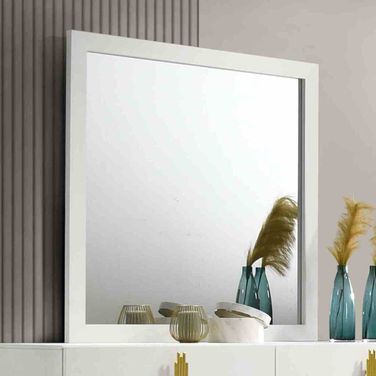 Basildon Mirror In White