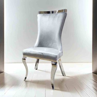 Basilicata Side Chair Set of 2 In Gray