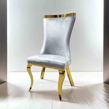 Basilicata Side Chair Set of 2 In Gray