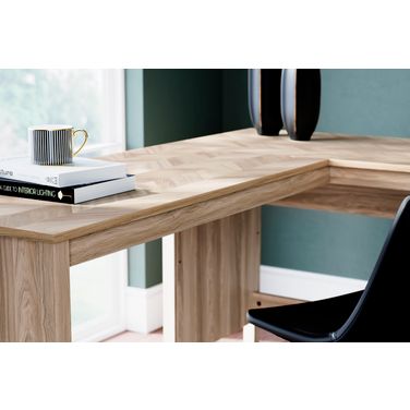 Battelle Tan Home Office Desk Return
