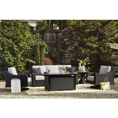 Beachcroft Outdoor Living Room Set In Light Grey