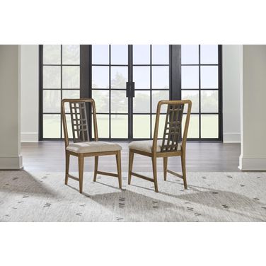 Beacon Hill Open Back Side Chair Set of 2 In Dusted Barley