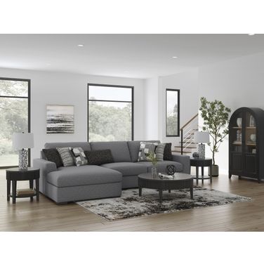 Bealton 3-Piece Sectional with LAF Chaise In Salt and Pepper