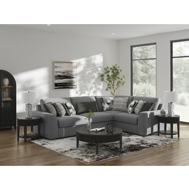 Bealton 4-Piece Sectional In Salt and Pepper