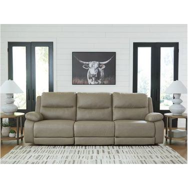 Bearmonte 3-Piece Power Reclining Sectional In Pebble