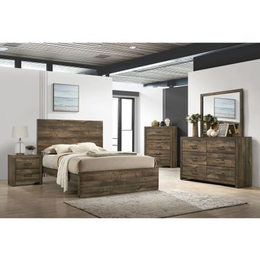 Beckett Walnut Panel Bedroom Set