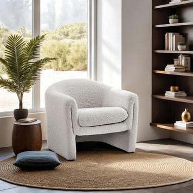 Bedale Accent Chair In White