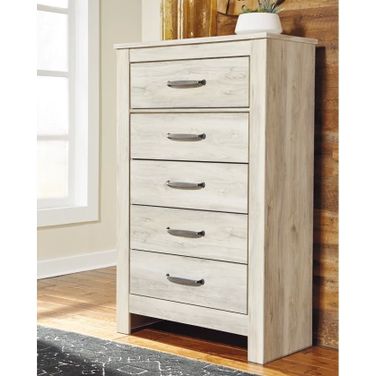 Bellaby White Five Drawer Chest