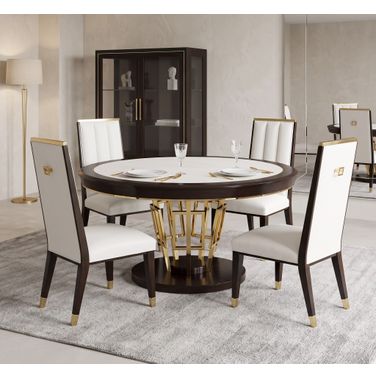 Belmont Place 60 Inch Round Dining Room Set In Espresso
