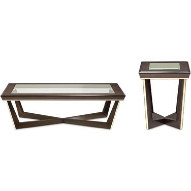 Belmont Place Occasional Table Set In Espresso