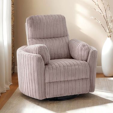Belper Power Glider Recliner with Swivel In Taupe
