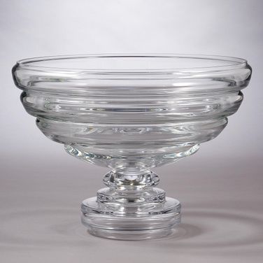 Belted Footed Fruit Bowl In Clear