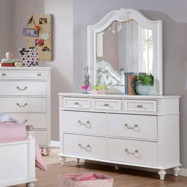 Belva Dresser In White